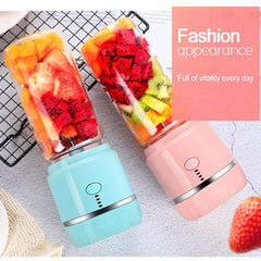 Portable Electric Fruit Juicer Wireless USB Rechargeable 6 Blades Mini Mixer Multifunction Summer Smoothie Blender Machine