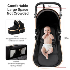 Lightweight Baby Stroller baby stroller 2 in 1 Stroller for baby car Comfort Baby Stroller 2 in 1 for newborn baby Free Shipping