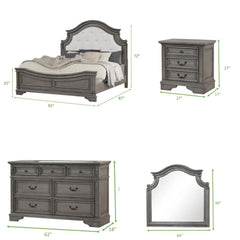 Roma Luxury style  Bedroom Set Vintage elegance