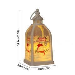 Christmas Candle Lantern Lighted Tabletop Christmas Decoration Battery Operated LED Candle Light For Holiday Centerpieces Table