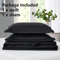 Lightweight Bedspread Ultrasonic  Pattern Light Coverlet for All Season Comforter Bedding Decor - 3 Piece Bed Cover Sets