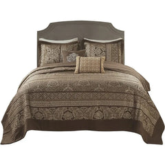 Reversible Quilted Bedspread Set, Solid Reverse Summer Breathable, Lightweight All Season Bedding Layer,