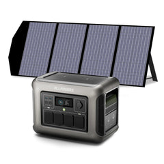 ALLPOWERS R1500 Portable Power Station with 100W/200W Solar Panel 1152Wh LiFePO4 AC Output Solar Generator for Garden Party