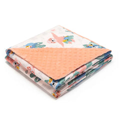 Bangepig Two layers Cartoon Cotton Embossed Flannel Soft Toddler Children Spring Baby Blanket Kid Back Seat Cover Baby Quilt