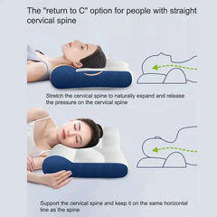 Cervical Pillow For Neck Ergonomic Neck Pillow Breathable Height Adjustable Orthopedic Neck Pillow For Sleeping Bedroom