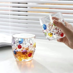 350ml Crystal Color Whiskey Cup Coffee Cups Whisky Liquor Wine Glass Water Glassware X027