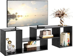 Deformable TV Stand up to 75 Inch TV, Modern Entertainment Center with 3 Pieces Cabinets