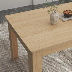 Extendable Dining Table  Wooden Dining Room Table, Modern Extendable Table for Gatherings, Meeting for Small Kitchens