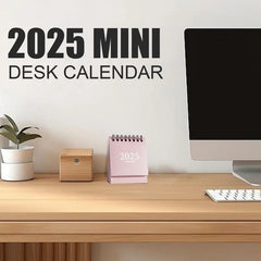 2025 Mini simple small desk calendar Desktop Calendar pocket portable calendar desktop decoration Home Office School Supplies