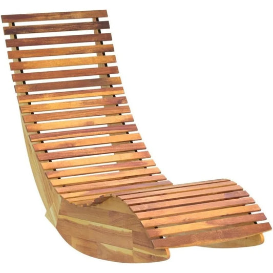 A 330 pound wooden furniture made of acacia wood for swinging outdoor lounge chairs, used for terraces, swimming pools, saunas