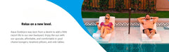 Chaise Lounge, Pool & Sun Shelf Lounge Chair - Designed for Water Depths Up to 9” - Compatible with All Pool Types