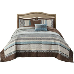 Reversible Quilted Bedspread Set, Solid Reverse Summer Breathable, Lightweight All Season Bedding Layer,