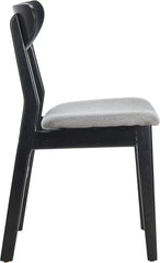 Home Lucca Retro Black Dining Chair, Wood, Set of 2