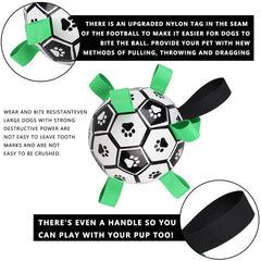 Dog Football Toy Pet Dog Outdoor Training Toys Dog Interactive Toy For Small Medium Breeds Soccer Ball Funny Dog Bite Chew Toys