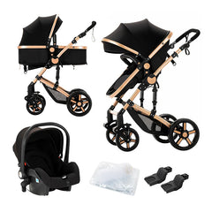 High quality newborn Lightweight  Baby Stroller  Folding Cart  Comfort Baby Stroller 3 in 1 Child Safety Seat With ISOfix