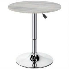 Home Bar Adjustable Pub Bar Round Table Height Range Counter Height Bistro Table