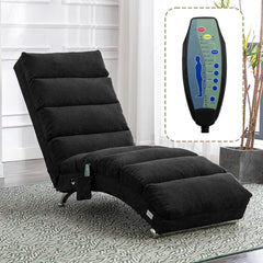 Chaise Lounge Chair Indoor, Upholstered Massage Chair with 5 Modes, Ergonomic Electric Recliner Chair, Modern Long Lounger