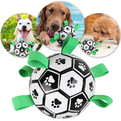 Dog Football Toy Pet Dog Outdoor Training Toys Dog Interactive Toy For Small Medium Breeds Soccer Ball Funny Dog Bite Chew Toys