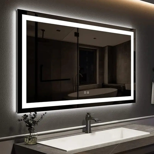 48 x 36 Inches LED Bathroom Mirror with Front  ,Anti-Fog,3 Colors and Dimmable Light