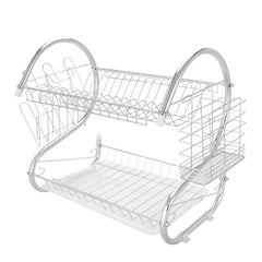 Dish Drying Rack- Space-Saving Dish Rack, Dish Racks for Kitchen Counter, Stainless Steel Kitchen Drying Rack