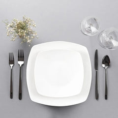 16-Piece Dinnerware Set for 4 - Premium Quality Porcelain Dishes Sets - Dishwasher Safe