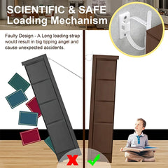 Furniture Anchors Upgraded Furniture Straps for Baby Proofing, Prevent Falling Anti Tip Earthquake Straps for Child Safety