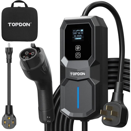 TOPDON Level 2 EV Charger, 32Amp 240V Portable Electric Vehicle Charge