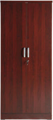 Harmony Wood Two Door Armoire Wardrobe Cabinet in Mahogany Modern elegance and durability Versatile door configuration