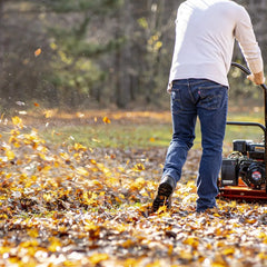 Walk Behind Leaf Blower, Wheeled Manual-Propelled, 7HP 212cc, 4 Stroke, Wind Force of 200 MPH / 2000 CFM at 3600RPM