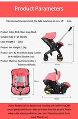 Baby Stroller 3 in 1 With Car Seat Baby Cart Foldable Baby Carriage Prams For Newborns Pram