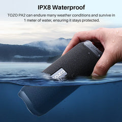 TOZO PA2 Bluetooth Speaker with Dual Drivers & Dual Bass Diaphragms Deep Bass Loud Stereo Sound 25H Playtime Wireless Speaker