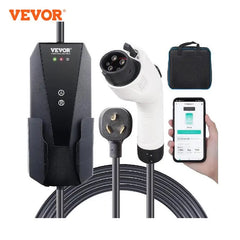 VEVOR Level 2/Level 1+2 Portable EV Charger 16Amp with 28Foot Charging Cable Adjustable Current Plug-in Home EV Charging Station