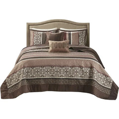 Reversible Quilted Bedspread Set, Solid Reverse Summer Breathable, Lightweight All Season Bedding Layer,