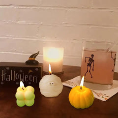 Pumpkin Candles Scented Halloween Party Decoration Candle Cartoon Shape Scented Candles Women Aromatherapy Kitchen Table Decor