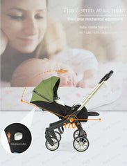 Baby Stroller Car Seat For Newborn Prams Infant Buggy Safety Cart Carriage Lightweight 3 in 1 Travel System