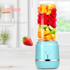 Portable Electric Fruit Juicer Wireless USB Rechargeable 6 Blades Mini Mixer Multifunction Summer Smoothie Blender Machine