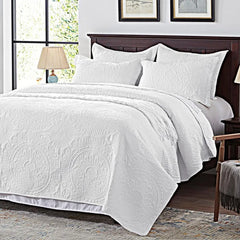 Bedding Set- Embossed, Bedspreads-Lightweight All Season Soft Microfiber Bedspread, Bed Coverlet for All Seasons