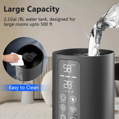 Sejoy Humidifier Large Room for Home 2.1Gal/8L 110v /220v Cool Mist Humidifiers for Bedroom with Essential Oil Diffuser