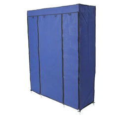 5-Layer 12-Compartment Non-woven Fabric Wardrobe Portable Closet Navy (133x46x170cm)