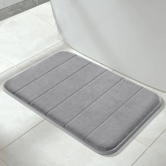 Memory Foam Bath Mat Rug, 24 x 17 Inches, Comfortable, Soft, Non-Slip, Super Absorbent, Quick Drying Bathroom Rug for Floor