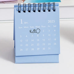 2025 Mini simple small desk calendar Desktop Calendar pocket portable calendar desktop decoration Home Office School Supplies