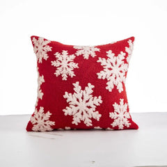 Christmas Cushion Covers Red And White Decorative Pillow Case Winter Throw Pillow Covers 45x45cm Throw Pillow Covers Holiday