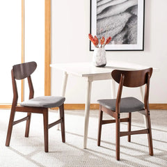 Home Lucca Retro Black Dining Chair, Wood, Set of 2