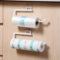 Kitchen Paper Roll Holder Cabinet Rag Hanging Holder Towel Hanger Toilet Paper Holders Rack Bar Shelf Tissue Holder