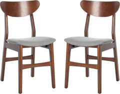 Home Lucca Retro Black Dining Chair, Wood, Set of 2