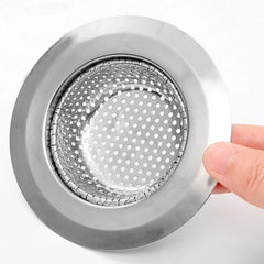 1PCS Kitchen Sink Filter Stainless Steel Mesh Sink Strainer Filter Bathroom Sink Strainer Drain Hole Filter Trap Waste Screen