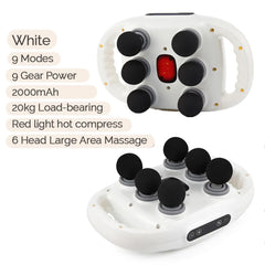 Six-head Fascia Gun High-Frequency Vibration Body Massage Gun Back and Waist Massager Massager Neck Shoulder Massager masajeador