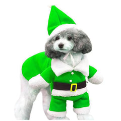 Dog Santa Costume Funny Pet Cosplay Clothes Santa Claus Funny Dog Cat Costumes For Christmas New Year Holiday Pet Clothes