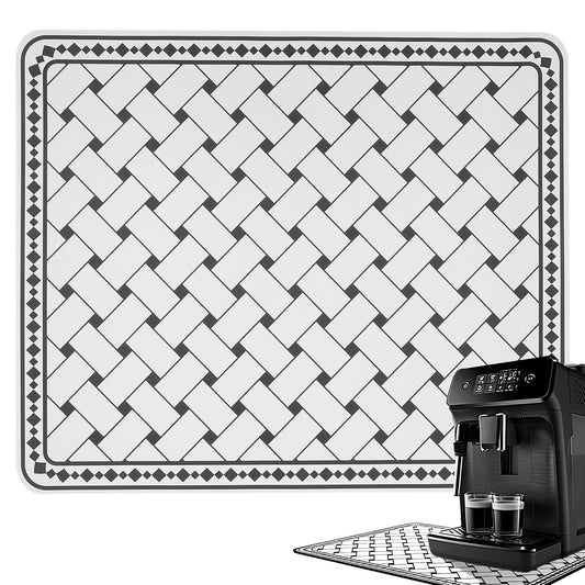 2pcs Non-slip Coffee Machine Mat Fast Drying Pad Placemat Bar Coffee Mat 3 Layer Quick Absorbent Dish Drying Mat Kitchen Gadgets