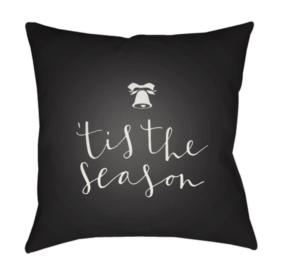 Surya HDY091-1818 18 x 18 x 4 in. Tis The Season I Square Throw Pillow